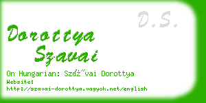 dorottya szavai business card